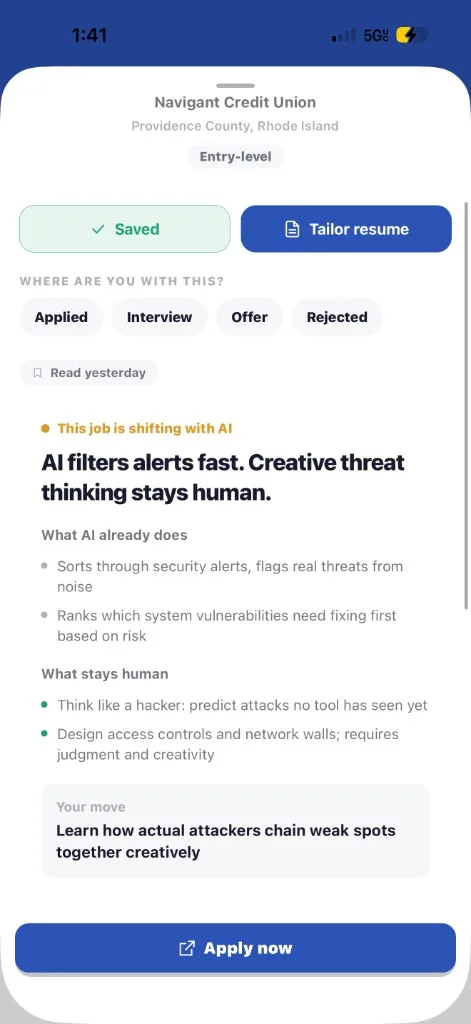 Dilly job AI shift read